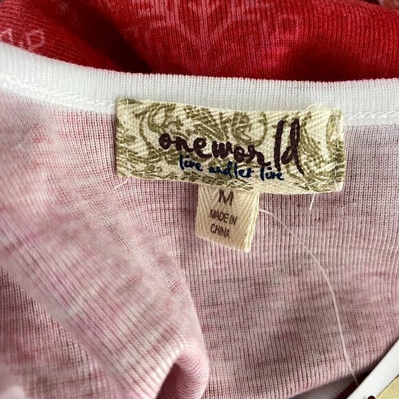 One World Top Medium Cozy Snowman Long Sleeve Embellished Snowflakes NWT TP-1956 - Picture 8 of 10